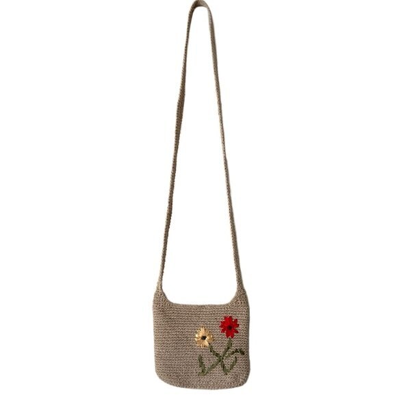 Small Fabric Woven Crossbody Bag - Picture 1 of 9